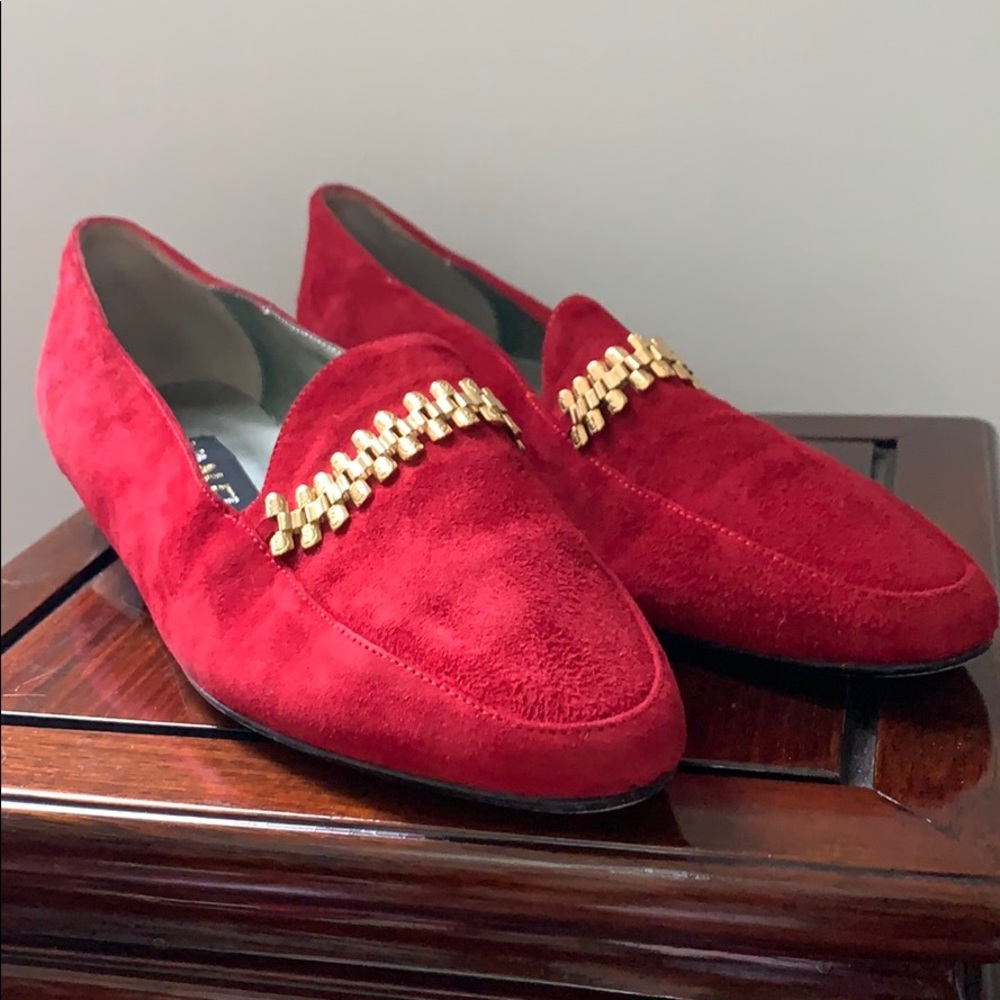 Van Eli red suede flats